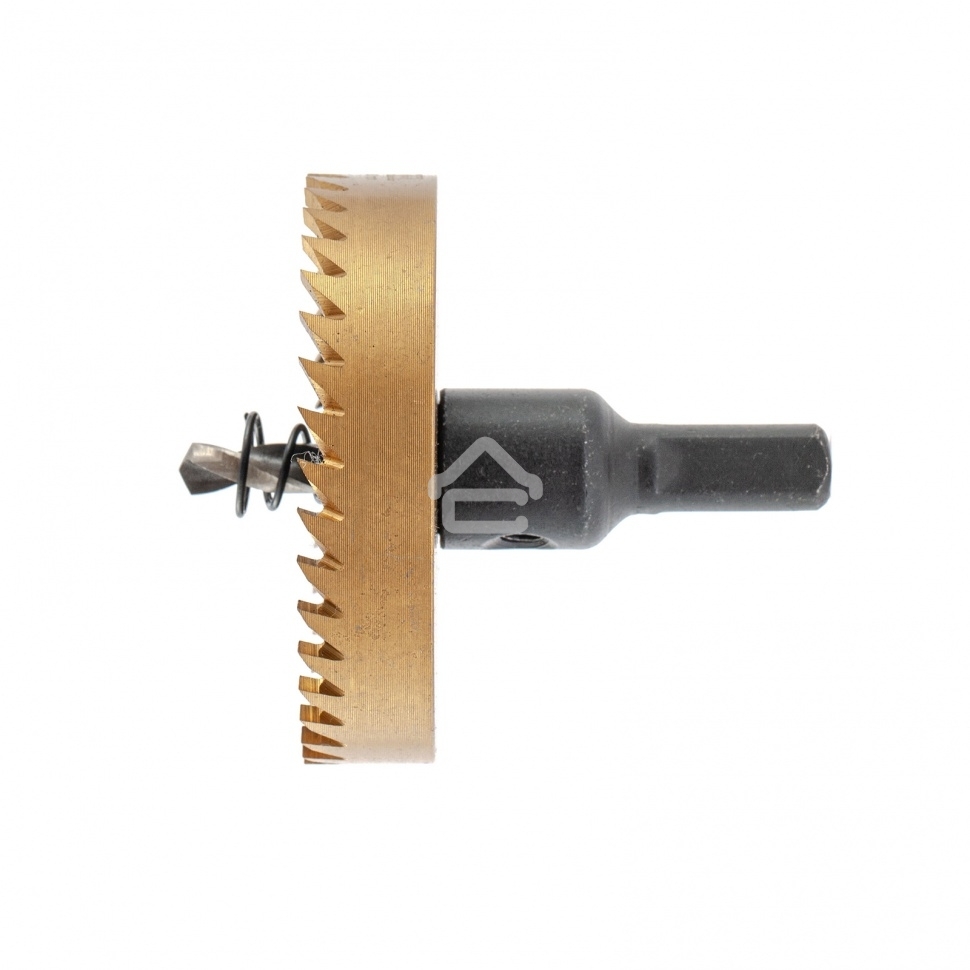 Коронка по металлу Denzel HSS, 65 мм, нитридтитановое покрытие