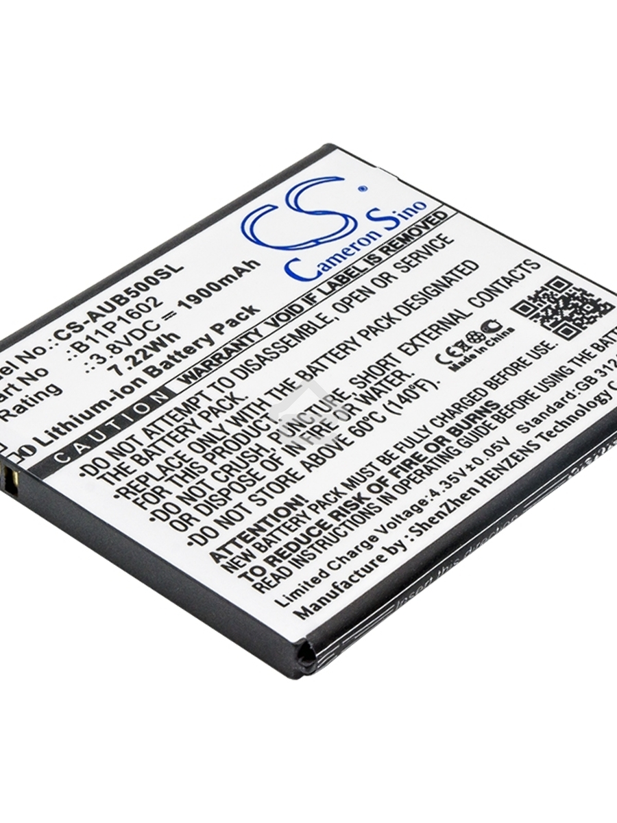 Аккумулятор CameronSino CS-AUB500SL B11P1602 для Asus ZenFone Go 5.03.8V / 1900mAh / 7.22Wh