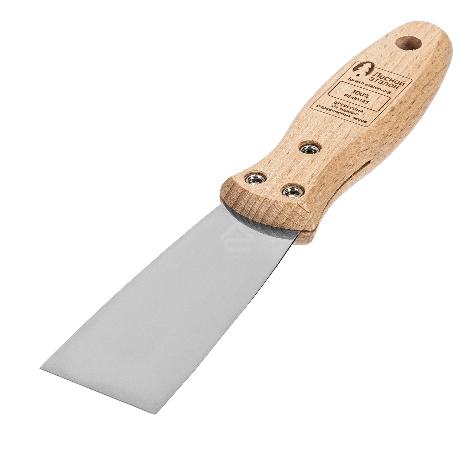 Шпательная лопатка Matrix из нержавеющей стали, 40 мм, буковая рукоятка, EFP