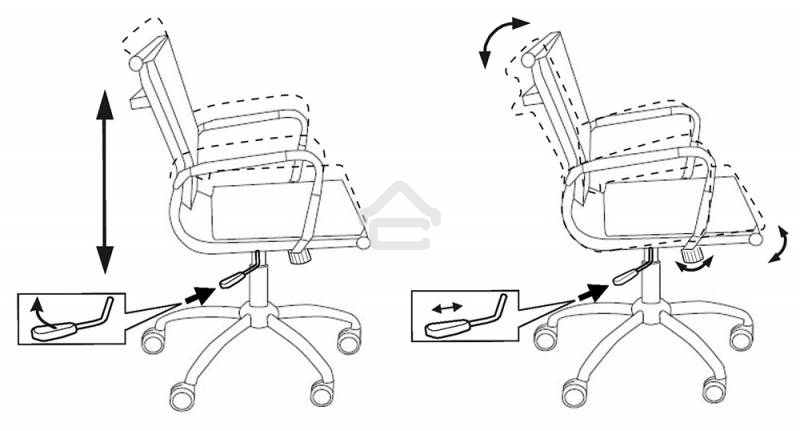 Кресло руководителя Бюрократ CH-993-Low/blue синий, низкая спинка, искусственная кожа, крестовина хромированная