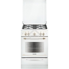 Плита газовая Gefest ПГ 6100-02 0185 белый, конфорок 4 шт, духовка 52 л, 60 см x 85 см x 60 см