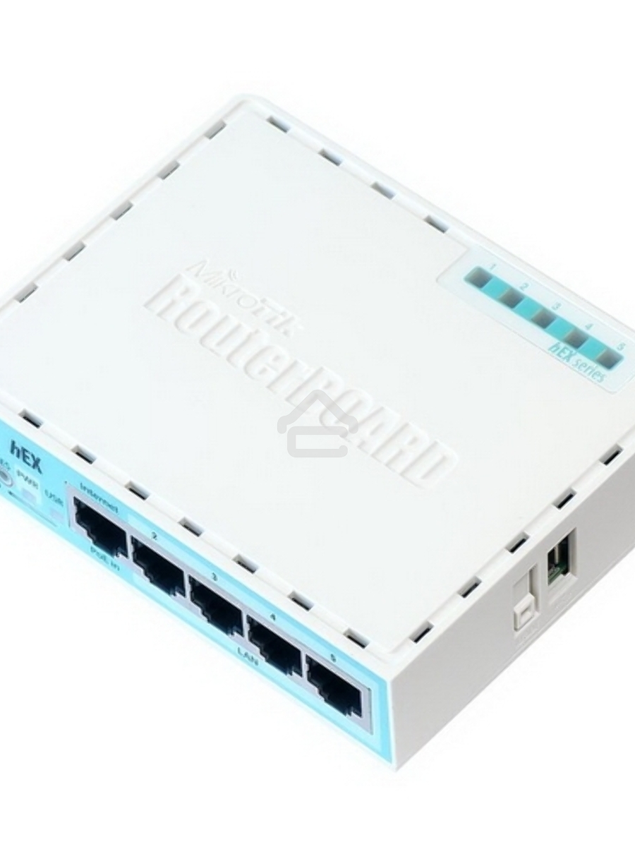 Роутер MikroTik RB750Gr3 hEX (RouterOS L4) with power supply and case 5 port 10/100/1000 гигабитный высокопроизводительный Ethernet