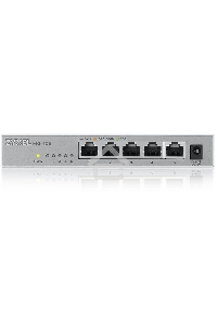 Мультигигабитный коммутатор Zyxel MG-105, 5x1/2,5GE, настольный, бесшумный