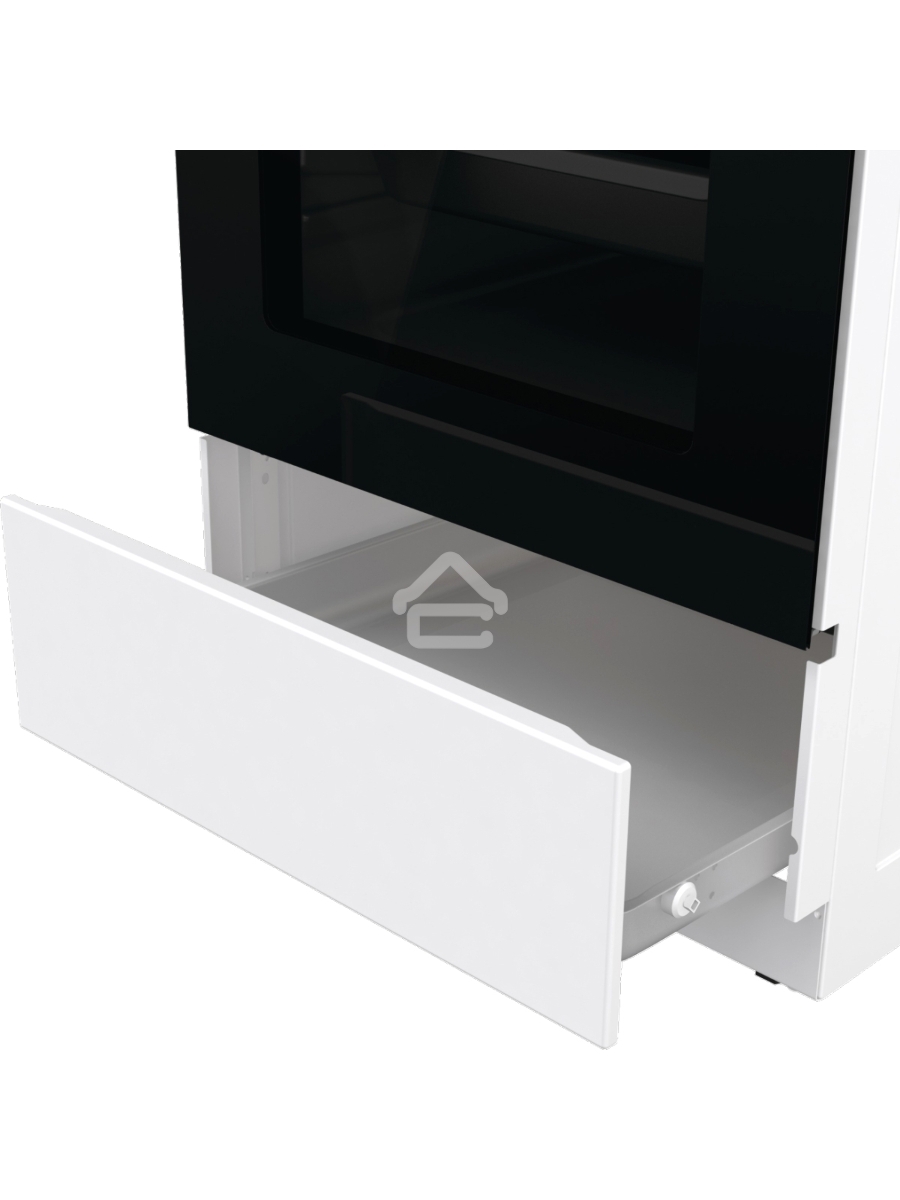 Плита электрическая Gorenje GEC5B41WG белый, конфорок 4 электрических, духовка 62 л, 50 см x 85 см x 59.4 см
