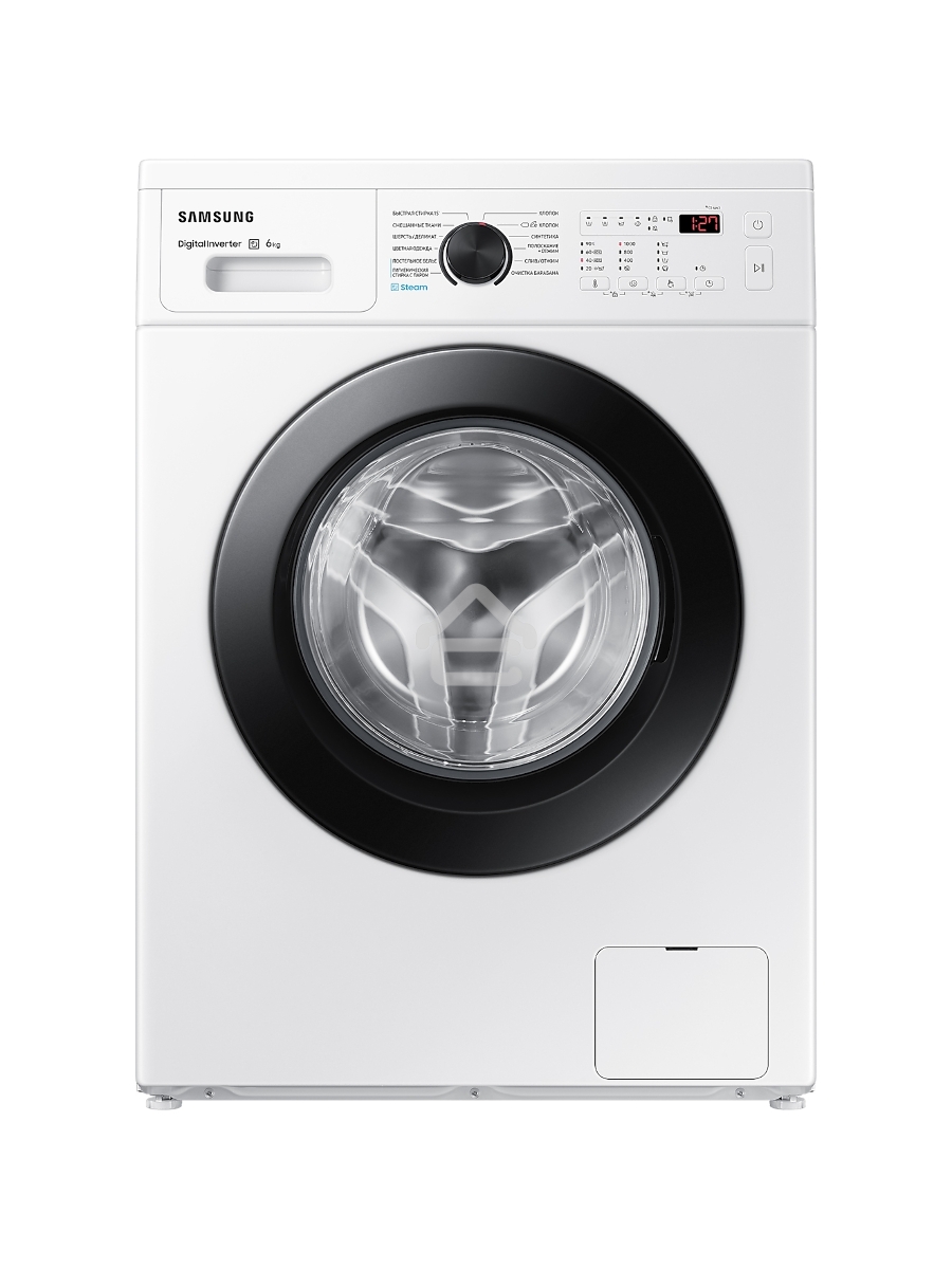 Стиральная машина Samsung WW60AG4S00CELP белая, загрузка фронтальная 6 кг, 1000 об/мин, класс: A