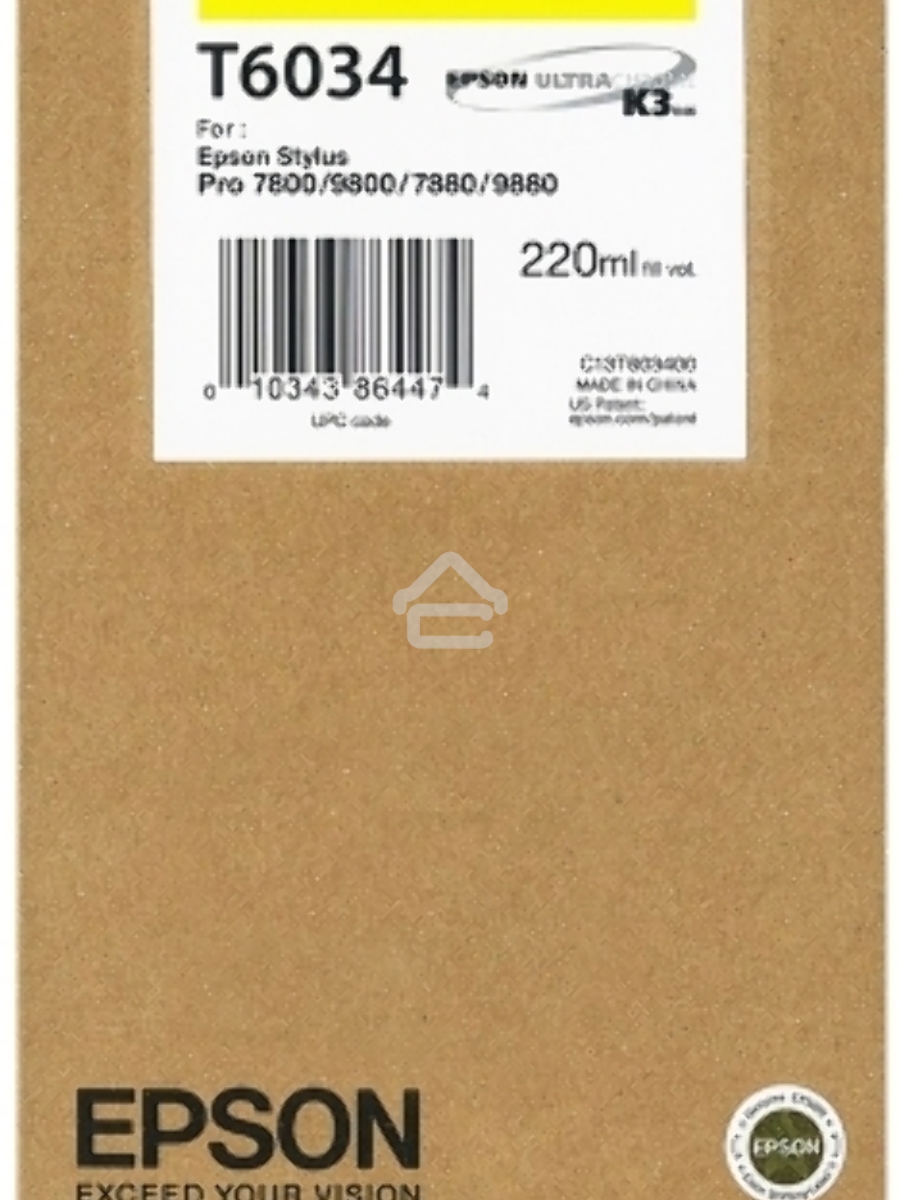 Картридж струйный Epson C13T603400 желтый для Epson St Pro 7880/9880 (220мл)