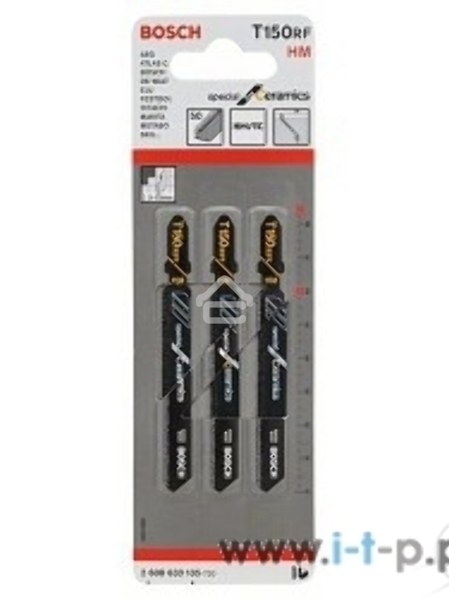 Лобзиковые пилки Bosch 2608633105 3T 150 RIFF, HM