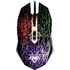 Мышь проводная Qumo BlackOut M03 черный, 3200 dpi, USB, кнопки - 6