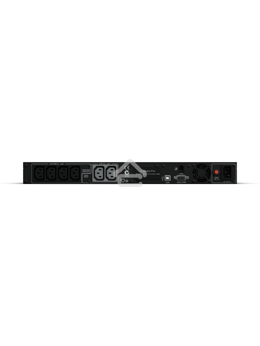 Источник бесперебойного питания Line-Interactive CyberPower PR1000ELCDRT1U 1000VA/800W USB/RS-232/EPO/SNMPslot (6 IEC С13)