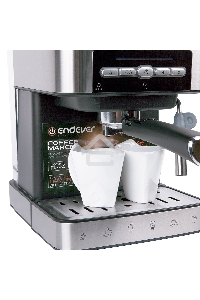 Кофеварка рожковая Endever Costa-1065 серебристый, исп. кофе - молотый, 1.6 л, 1000 Вт, 20 бар.