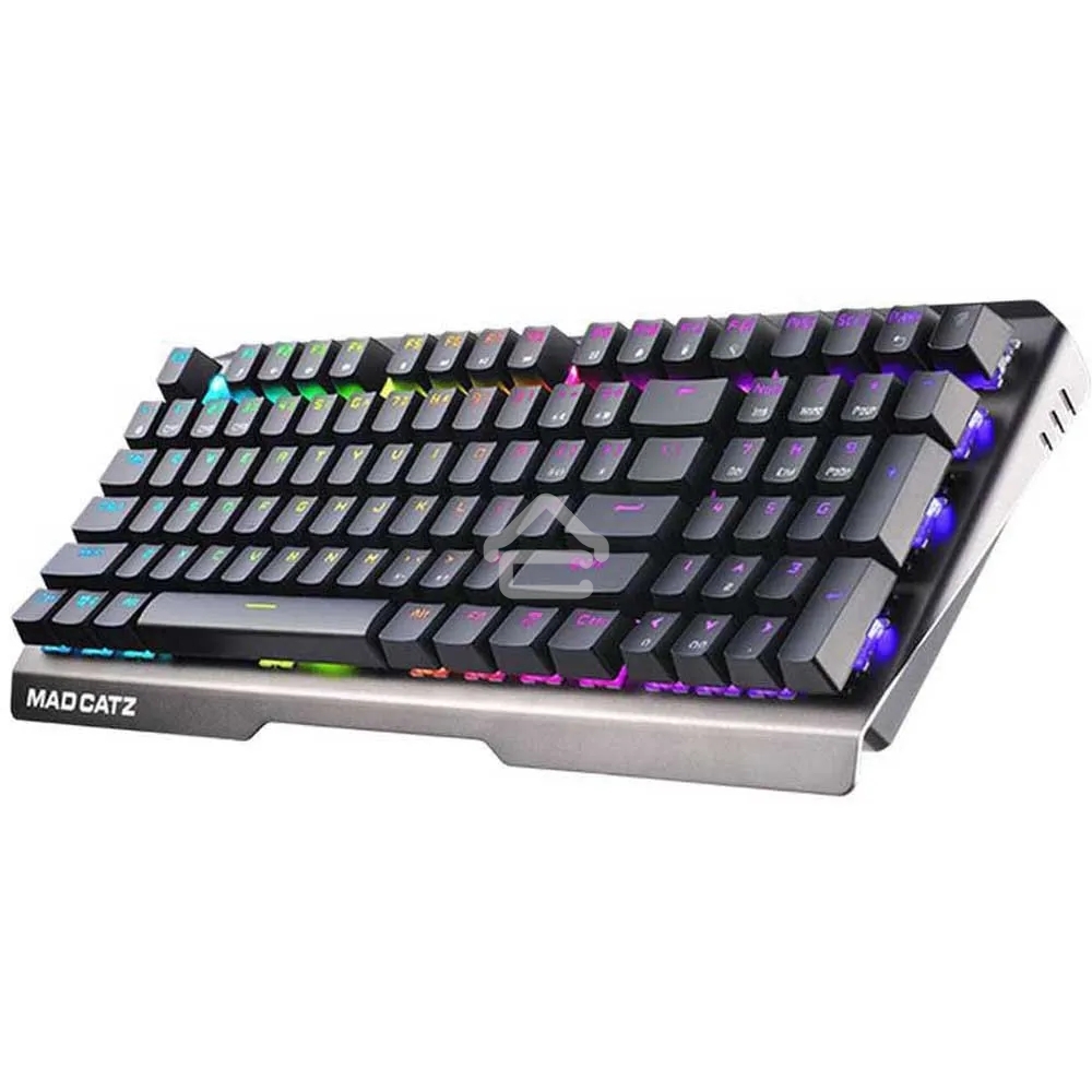 Клавиатура проводная игровая Mad Catz S.T.R.I.K.E. 13 US БЕЗ РУССКОЙ РАСКЛАДКИ черная (CHERRY MX RED Switch, 96 кл., RGB подсветка, USB)