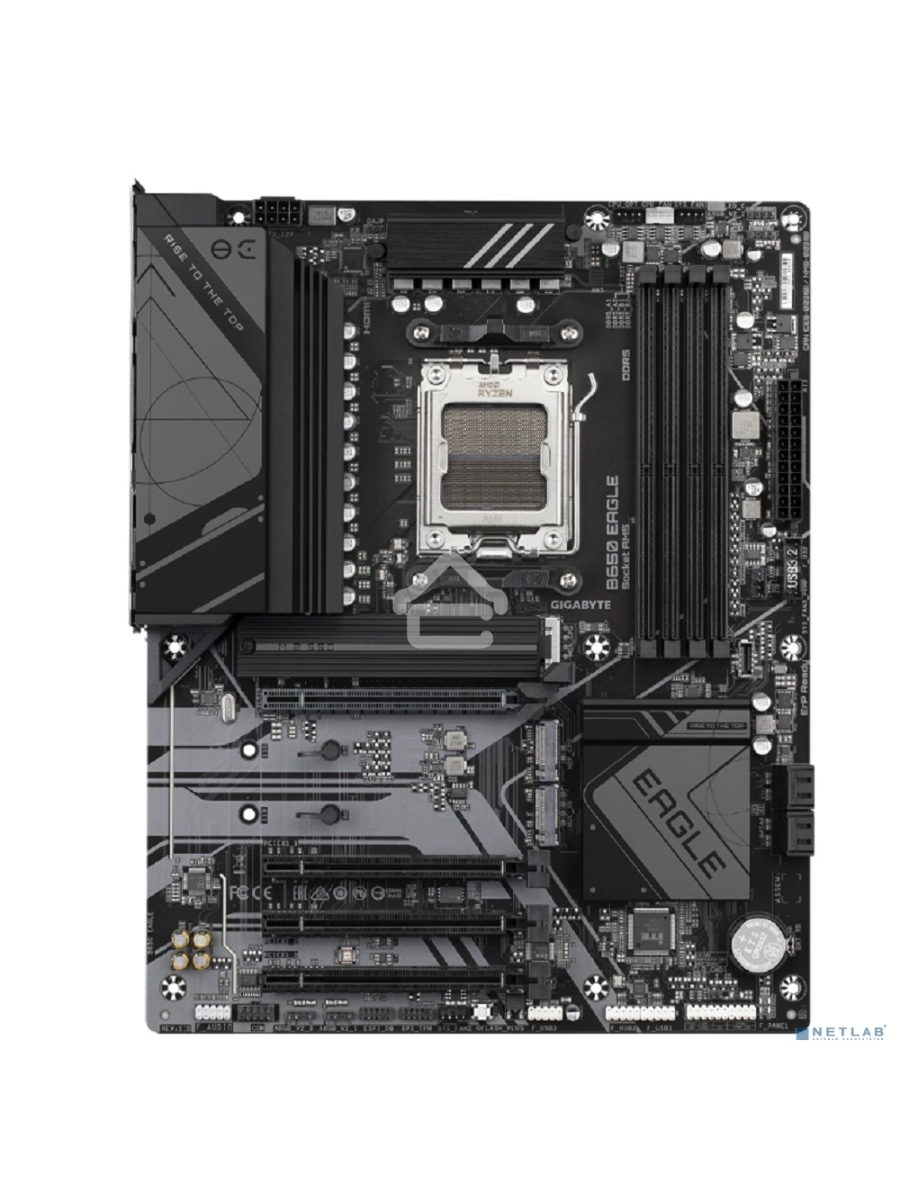 Материнская плата GIGABYTE B650 EAGLE, AM5, AMD B650, 4xDDR5, 4xSATA, 3xM.2, 1xPCI-E 4.0 x16, 1xHDMI, 1xDP, 2xUSB-C 3.2 Gen 1, 2xUSB-A 3.2 Gen 2, 6xUSB-A 2.0, 1x 1Gb LAN, 3x3.5 мм, 7.1, ATX