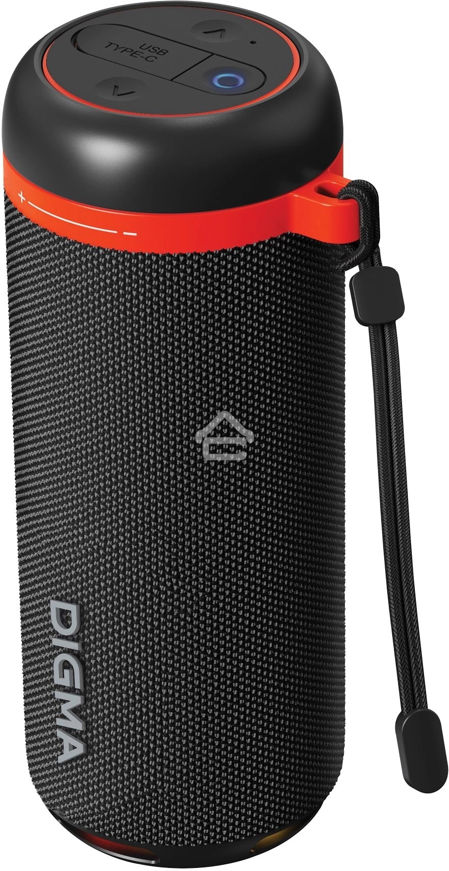 Колонка портатитвная Digma D-PS1521 черный 16W 2.0 BT 10м 1800mAh (PS1521B)