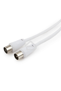 Кабель телевизионный Cablexpert CCV-515-W-3M, Coaxial M/F, белый, 3м