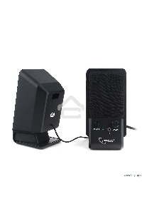 Акустическая система Gembird SPK-510, черный, 6 Вт, рег. громкости, разъём для наушников,USB-питание