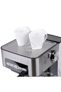 Кофеварка рожковая Endever Costa-1065 серебристый, исп. кофе - молотый, 1.6 л, 1000 Вт, 20 бар.