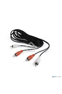 Кабель аудио Cablexpert CCA-2R2R-15M, 2xRCA - 2xRCA, 15м