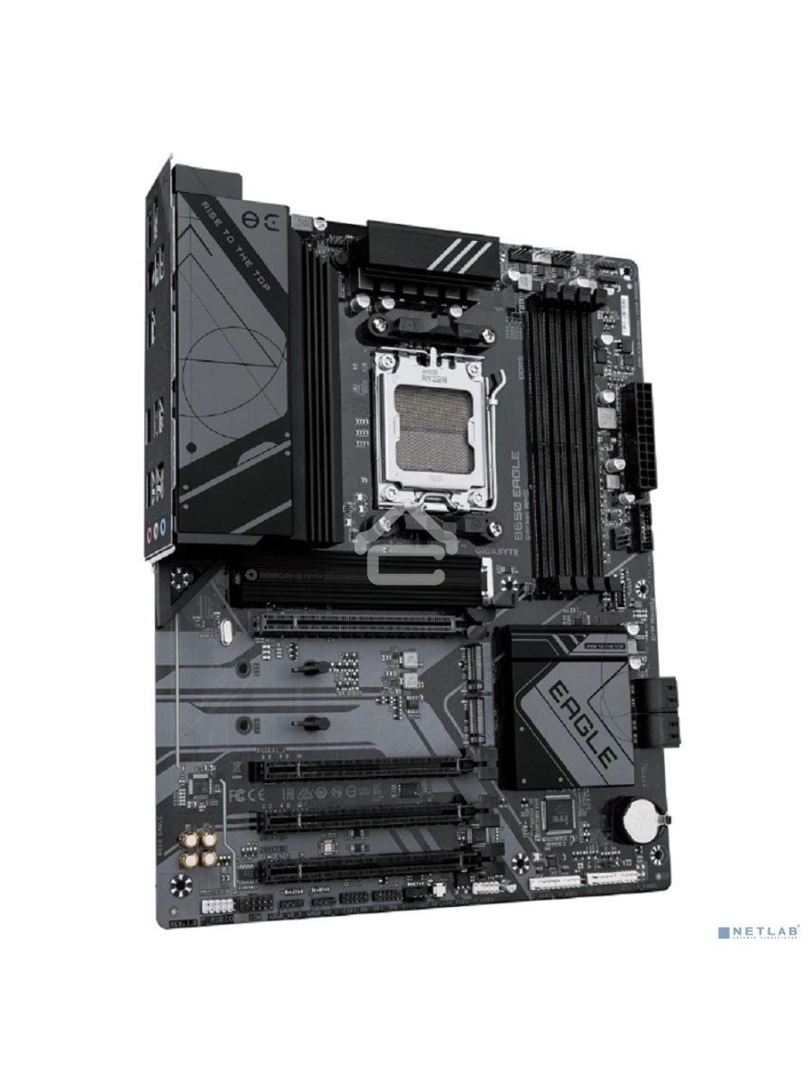 Материнская плата GIGABYTE B650 EAGLE, AM5, AMD B650, 4xDDR5, 4xSATA, 3xM.2, 1xPCI-E 4.0 x16, 1xHDMI, 1xDP, 2xUSB-C 3.2 Gen 1, 2xUSB-A 3.2 Gen 2, 6xUSB-A 2.0, 1x 1Gb LAN, 3x3.5 мм, 7.1, ATX