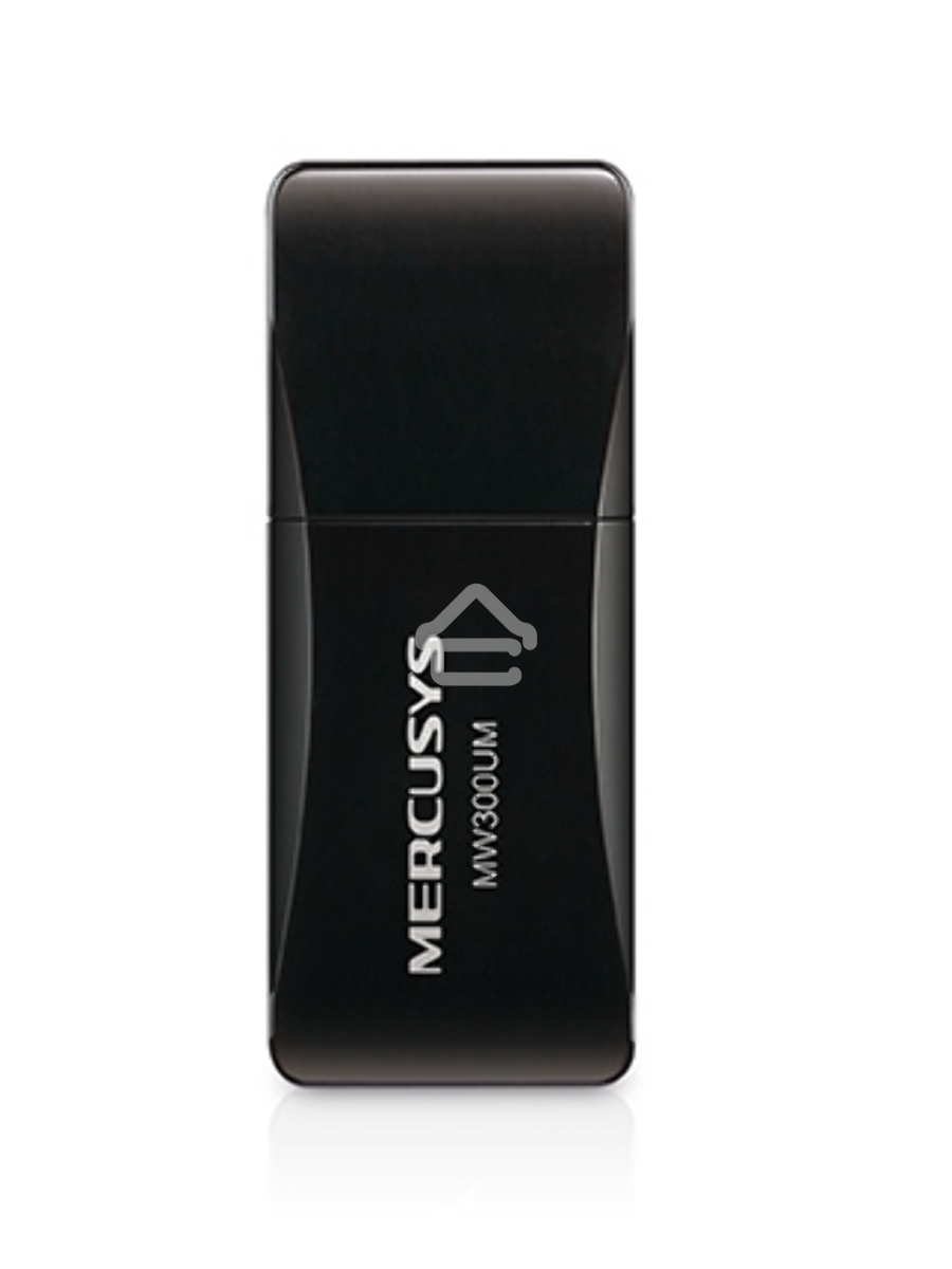 Сетевой адаптер USB2.0 адаптер Mercusys MW300UM, 300Мбит/с, компактный