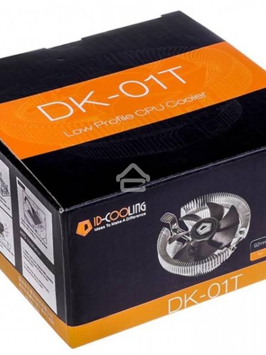 Кулер Cooler ID-Cooling DK-01 черный/серебристый 92мм алюминий 2500rpm 29db 95W 52мм