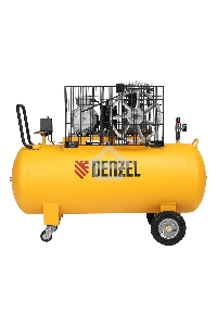Компрессор воздушный рем. привод BCI3000-T/200, 3,0 кВт, 200 литров, 530 л/мин Denzel
