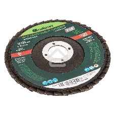 Круг лепестковый Сибртех торцевой, конический, Р 40, 125 х 22,2 мм