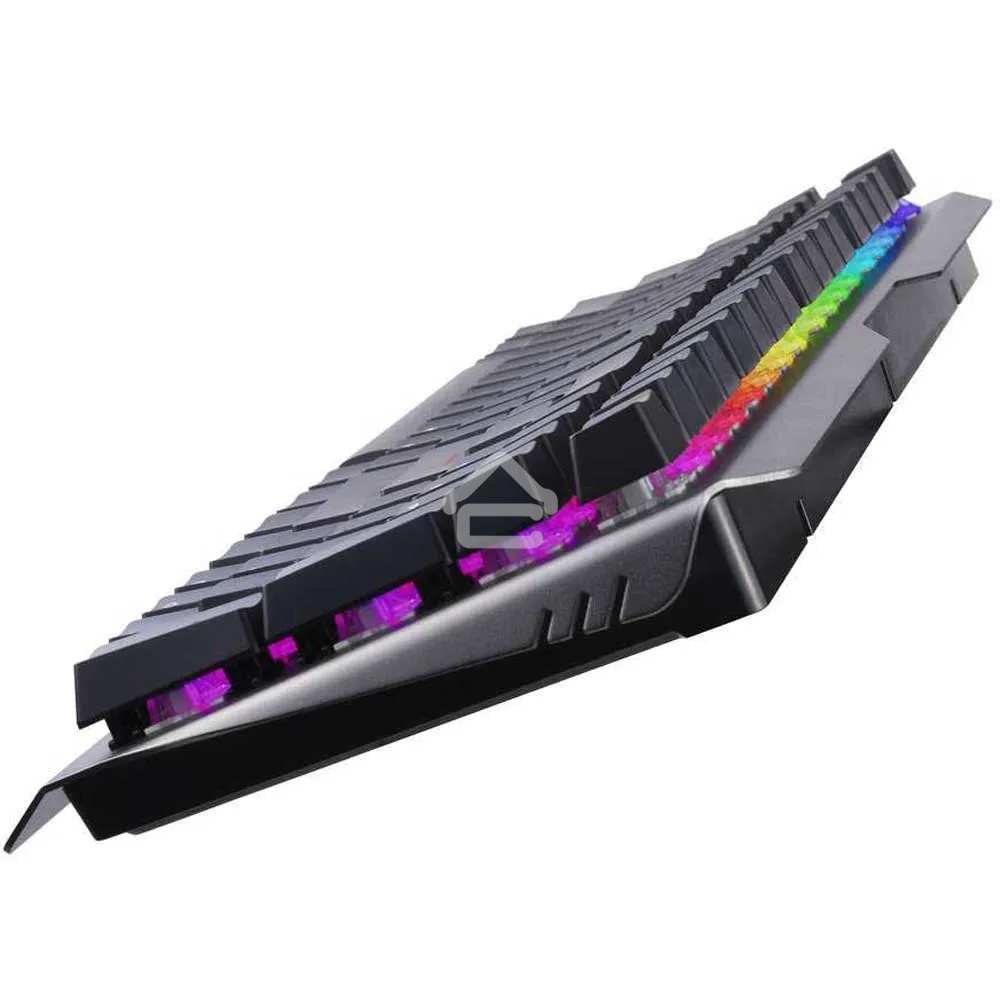 Клавиатура проводная игровая Mad Catz S.T.R.I.K.E. 13 US БЕЗ РУССКОЙ РАСКЛАДКИ черная (CHERRY MX RED Switch, 96 кл., RGB подсветка, USB)