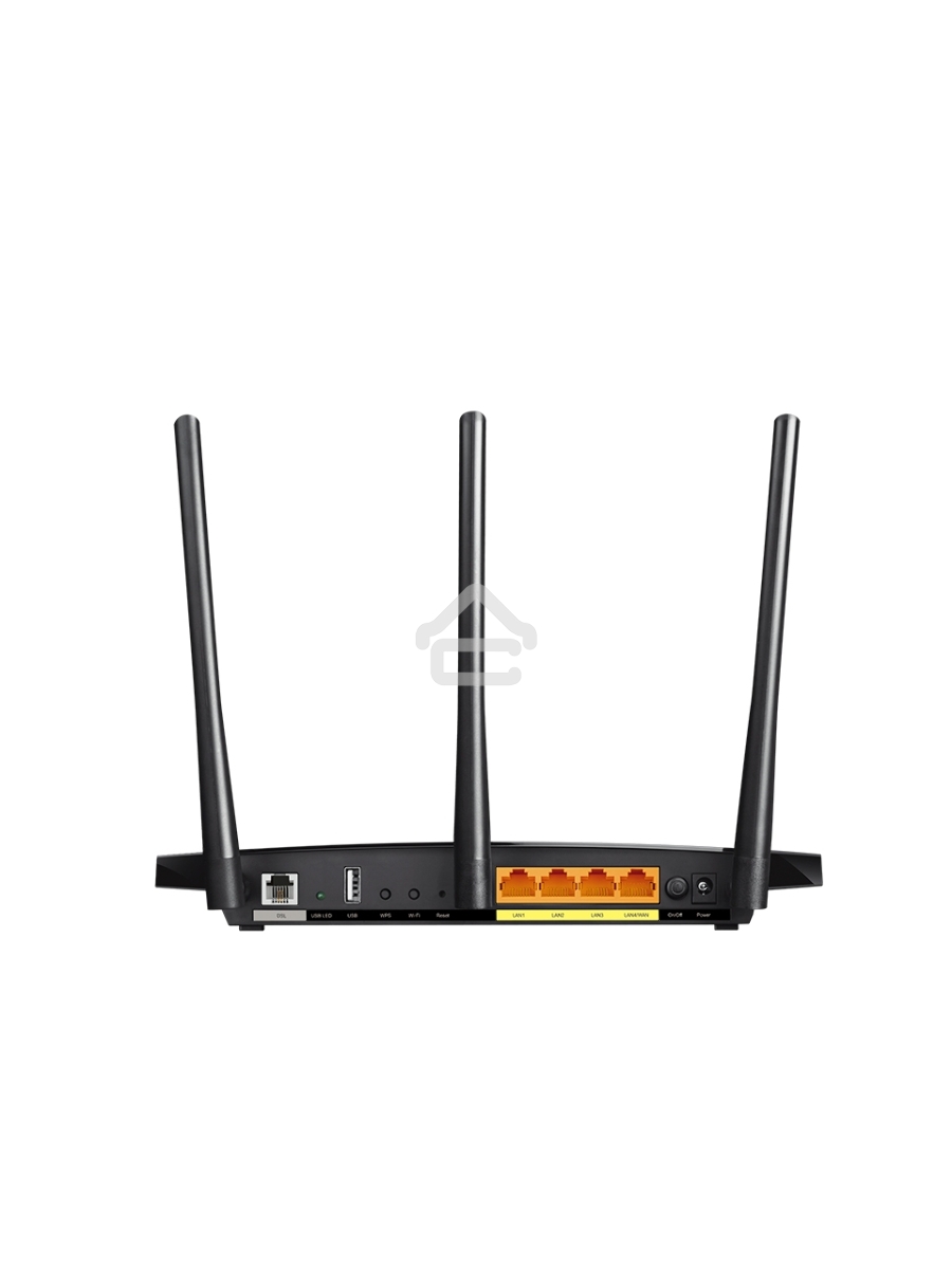Беспроводный двухдиапазонный TP-Link маршрутизатор с VDSL/ADSL модемом SOHO Archer VR400, 867 Мбит/с + 300 Мбит/с, VDSL2/ADSL2+, Annex A, 4 порта 100 Мбит/с, 1 порт WAN 1000 Мбит/с, 1 порт USB 2.0