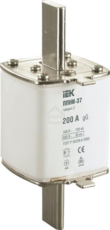 Вставка плавкая ППНИ-37 200А габарит 2 ИЭК DPP40-200