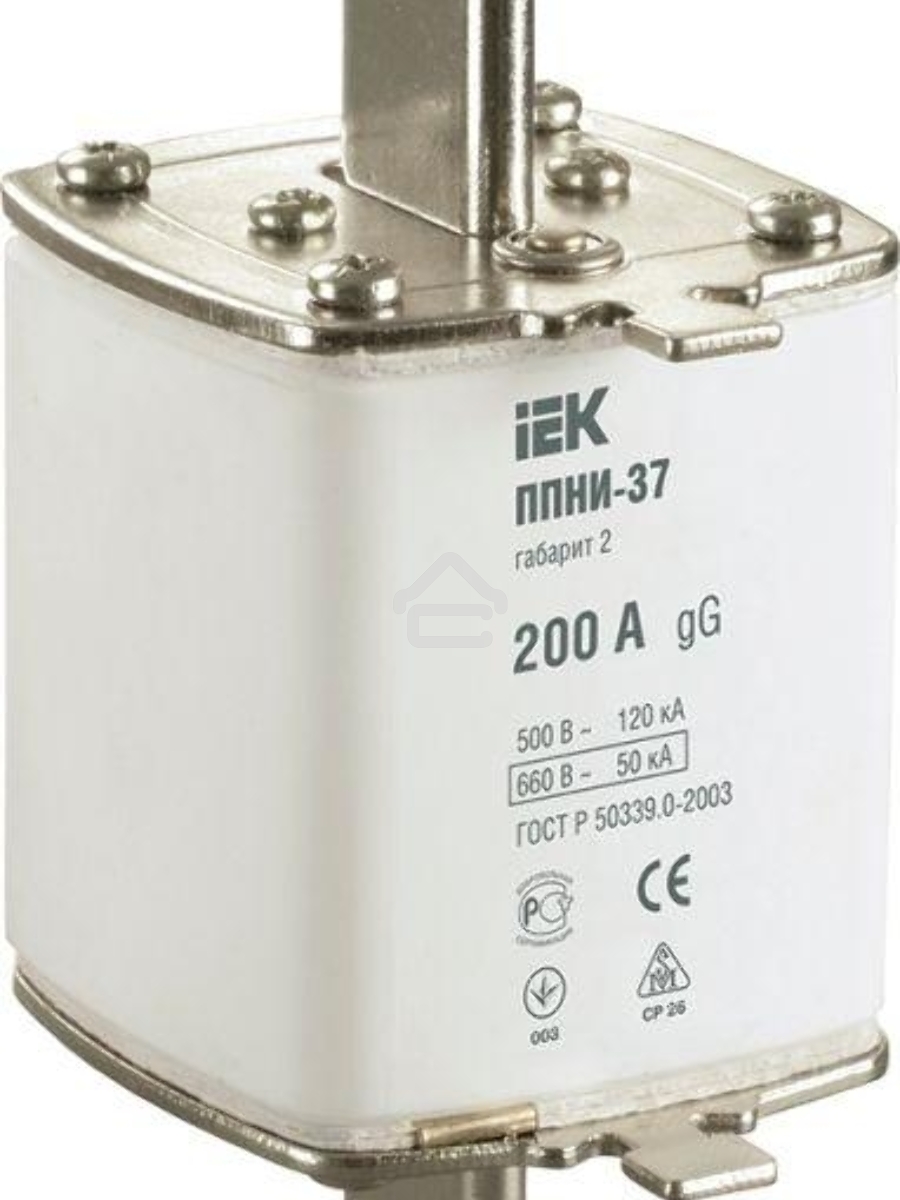Вставка плавкая ППНИ-37 200А габарит 2 ИЭК DPP40-200