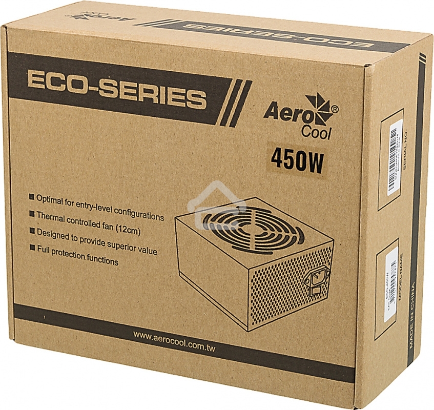Блок питания Aerocool/Formula ECO-450W, 450Вт, 120мм, серебро