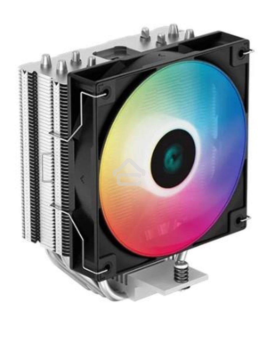 Кулер для процессора DEEPCOOL AG400 LED черный, 120 мм, алюминий/медь, 2000 об/мин, 31.6 дБ, 4 pin, 220 Вт, 150 мм