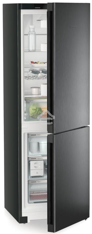 Холодильник Liebherr CNBDB 5223-22 001 черная нержавеющая сталь двухкамерный 225/94л морозилка снизу, No Frost