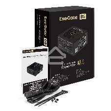 Блок питания 850W ExeGate 80 PLUS® GOLD 850VSP FС (ATX3.0, APFC, КПД 90% (80 PLUS Gold), 120мм fan, 24pin, 2x(4+4)pin, PCIE5.0/12VHPWR, 4xPCI-E, 6xSATA, 3xIDE, 1xFDD, Full Cable Management, black, Color box)