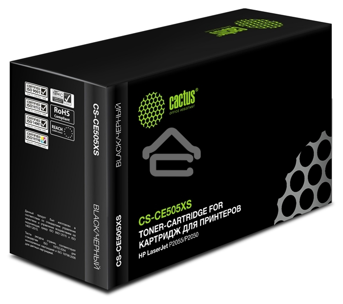 Картридж лазерный Cactus CS-CE505XS черный (6500 стр.) для HP LJ2055
