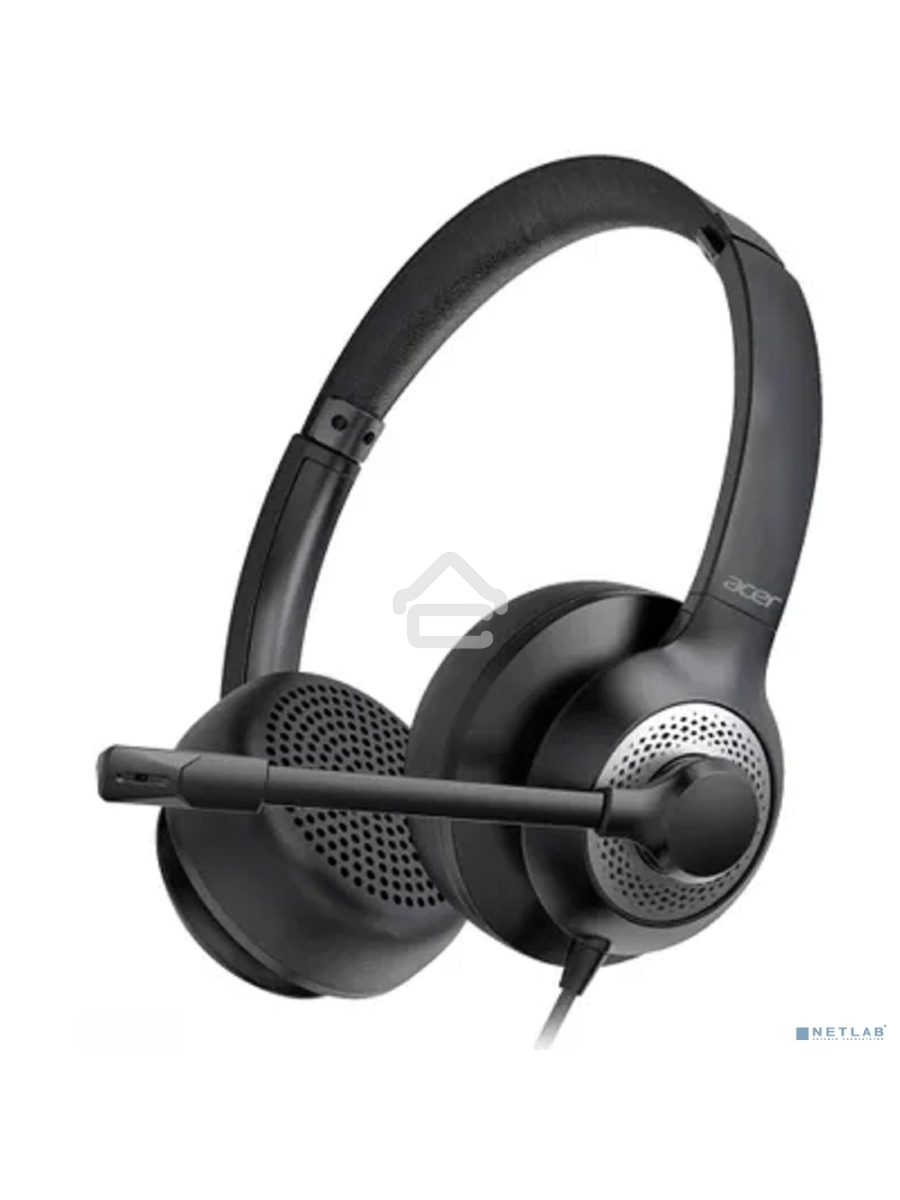 Наушники с микрофоном Acer OHW309 черный 1.6м накладные USB оголовье (ZL.HDSEE.004)