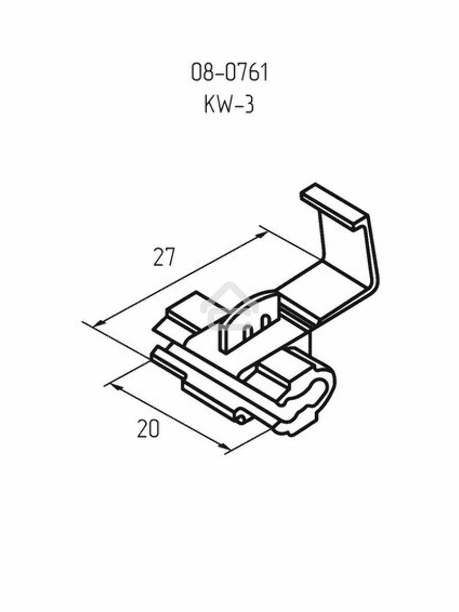 Ответвитель питания 0.5-1.0 мм² красный Rexant