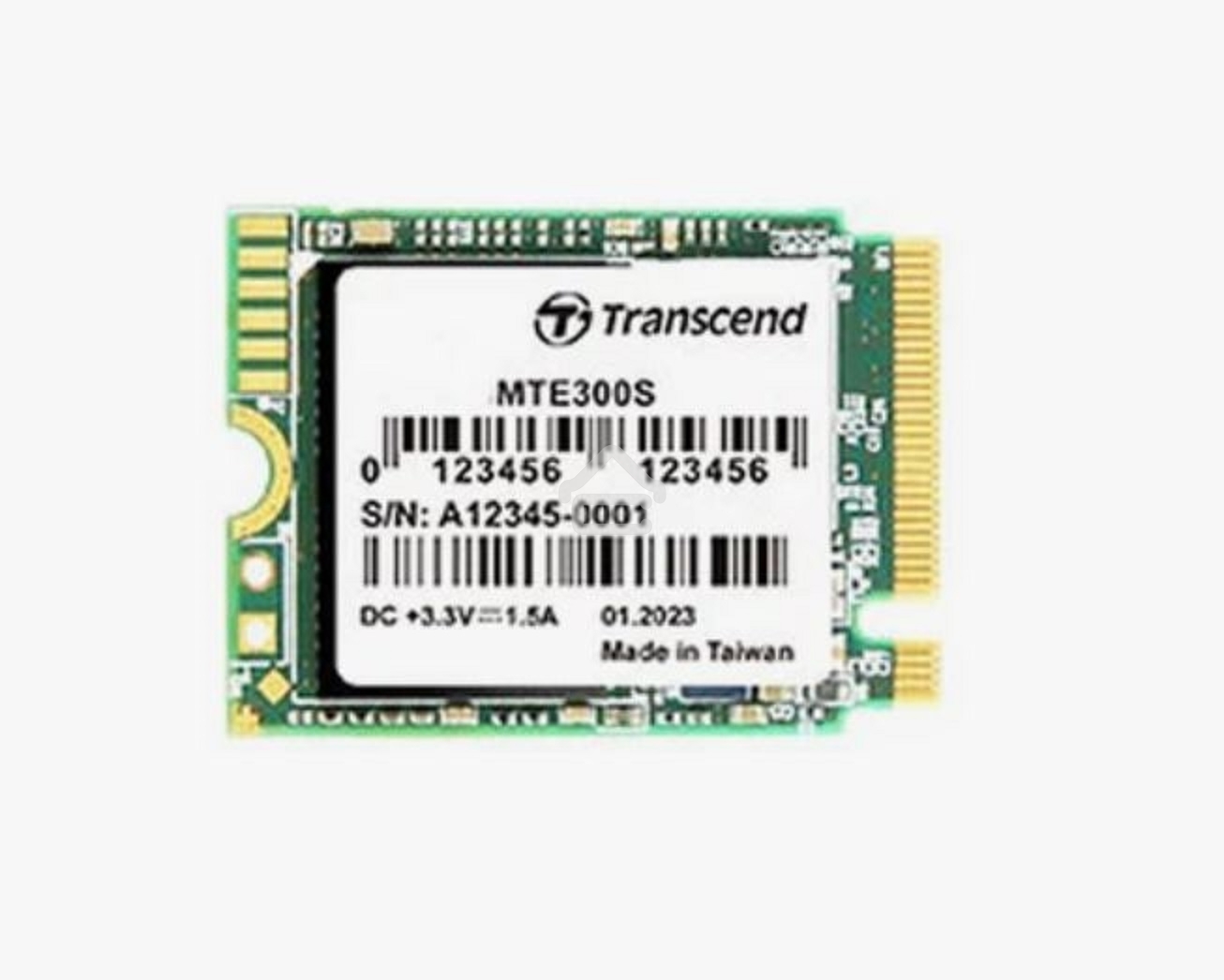 Накопитель SSD Transcend 300S TS512GMTE300S, 512Gb, PCIe 3.0 x4, M.2 2230, NVMe, R/W 2000/1100