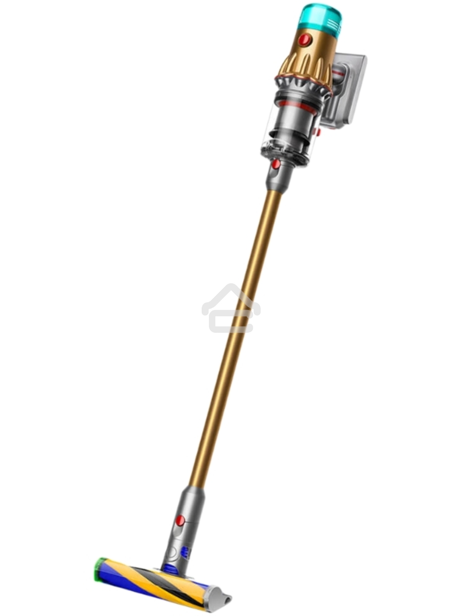 Пылесос вертикальный Dyson SV46 V12 Detect Slim Absolute золотистый/серебристый, питание от аккумулятора, 150 Вт, уборка сухая, пылесборник 0.35 л, работа от АКБ max 60 мин