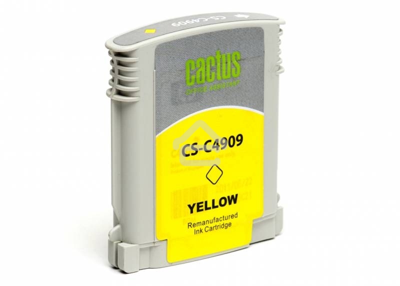 Картридж струйный Cactus CS-C4909 №940 желтый (30 мл) для HP OfficeJet PRO 8000/8500
