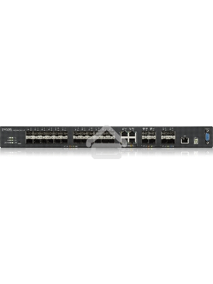 Коммутатор Zyxel XGS4600-32F L3 Managed Switch, 24 port Gig SFP, 4 dual pers.  and 4x 10G SFP+, stackable, dual PSU