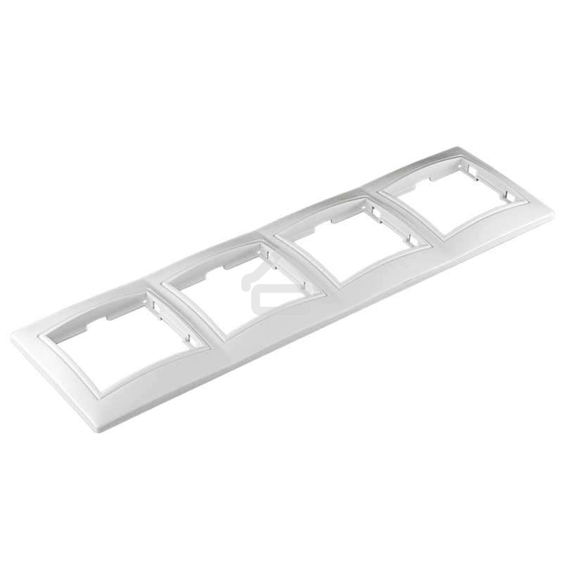 Рамка 4-м СП Севиль горизонт. бел. UNIVersal С0046