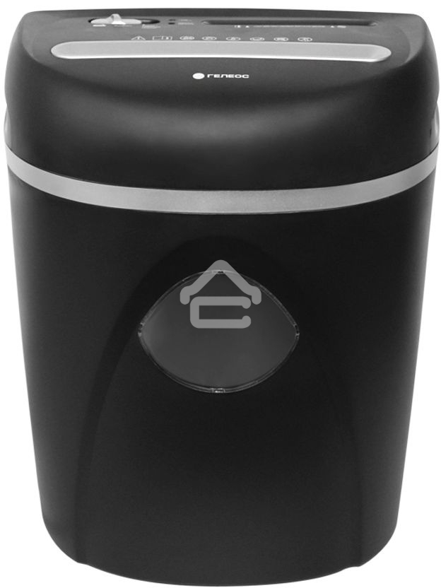 Шредер ГЕЛЕОС Уничтожитель документов УП23-4 DIN P-4 (4 ур-нь секр.), фрагмент 3,9х35мм, 14-16 лист (70г/м2), CD/пл.карты/скрепки/скобы, 23 л.