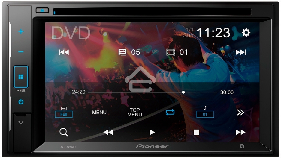 Автомагнитола CD DVD Pioneer AVH-A245BT 2DIN 4x50Вт