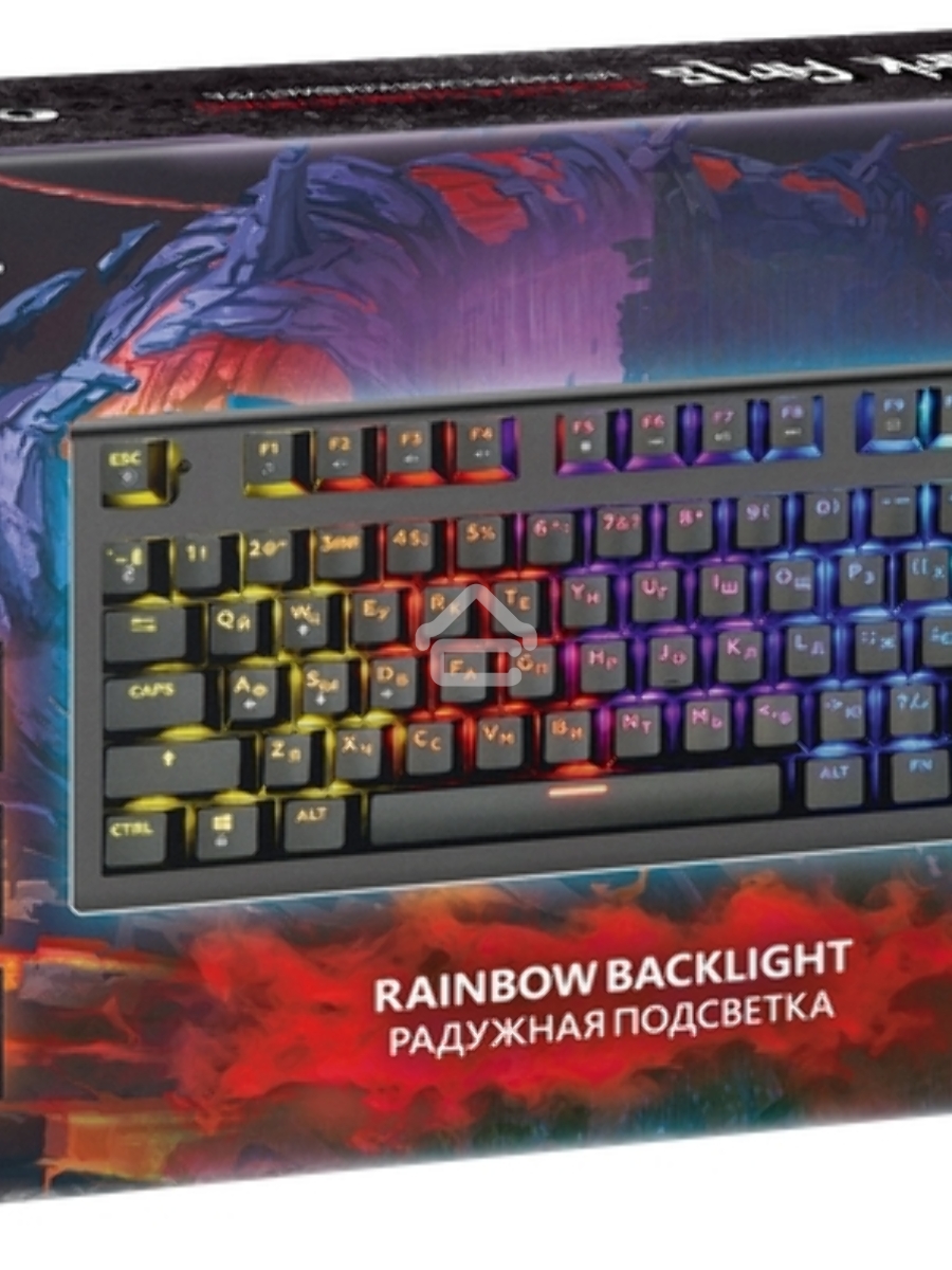 Клавиатура Defender Dark Arts GK-375 проводная, USB, черный