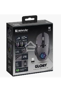 Мышь беспроводная Defender Glory GM-514 черный, 3200 dpi, радиоканал, USB, кнопки - 7
