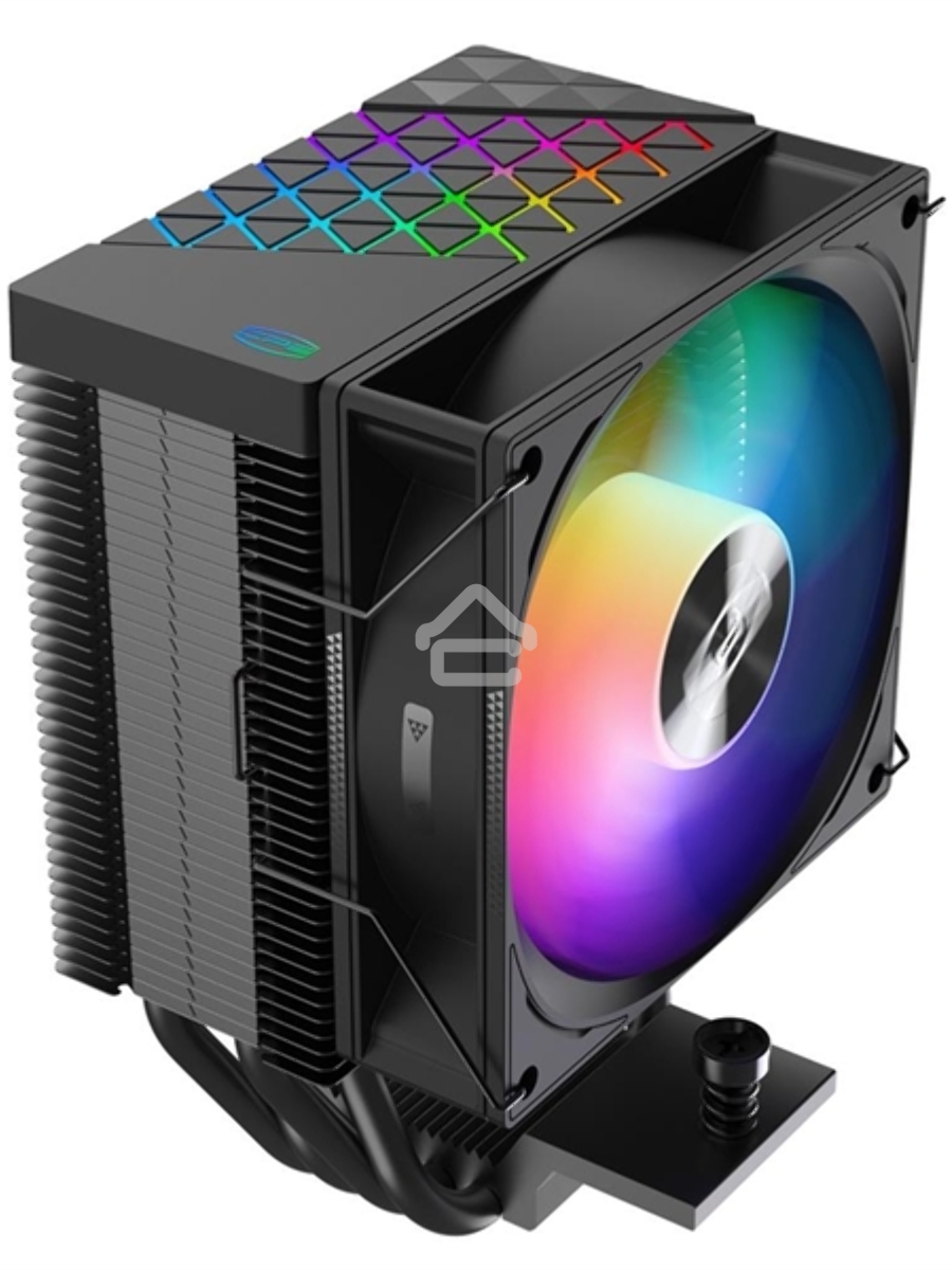 Кулер PCCooler R400 ARGB черный 92мм алюминий+медь 2200r[m 30db 4-pin 180W 133мм
