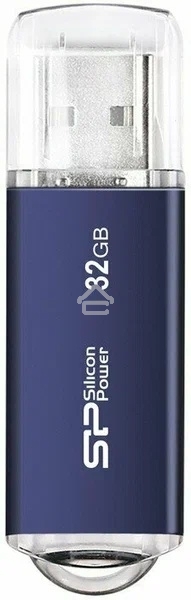 Флешка USB R/W 32Gb Silicon Power Ultima II, USB 2.0, Синий