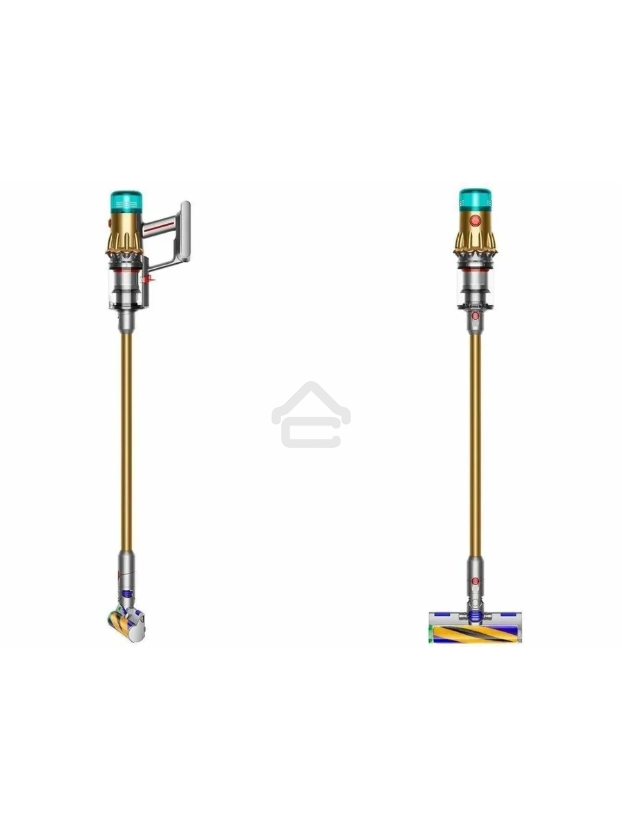Пылесос вертикальный Dyson SV46 V12 Detect Slim Absolute золотистый/серебристый, питание от аккумулятора, 150 Вт, уборка сухая, пылесборник 0.35 л, работа от АКБ max 60 мин
