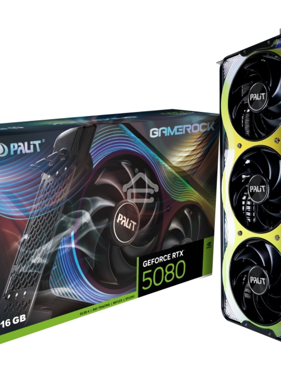 Видеокарта Palit  RTX5080 GAMEROCK 16GB GDDR7 256bit 3xDP HDMI 3FAN RTL